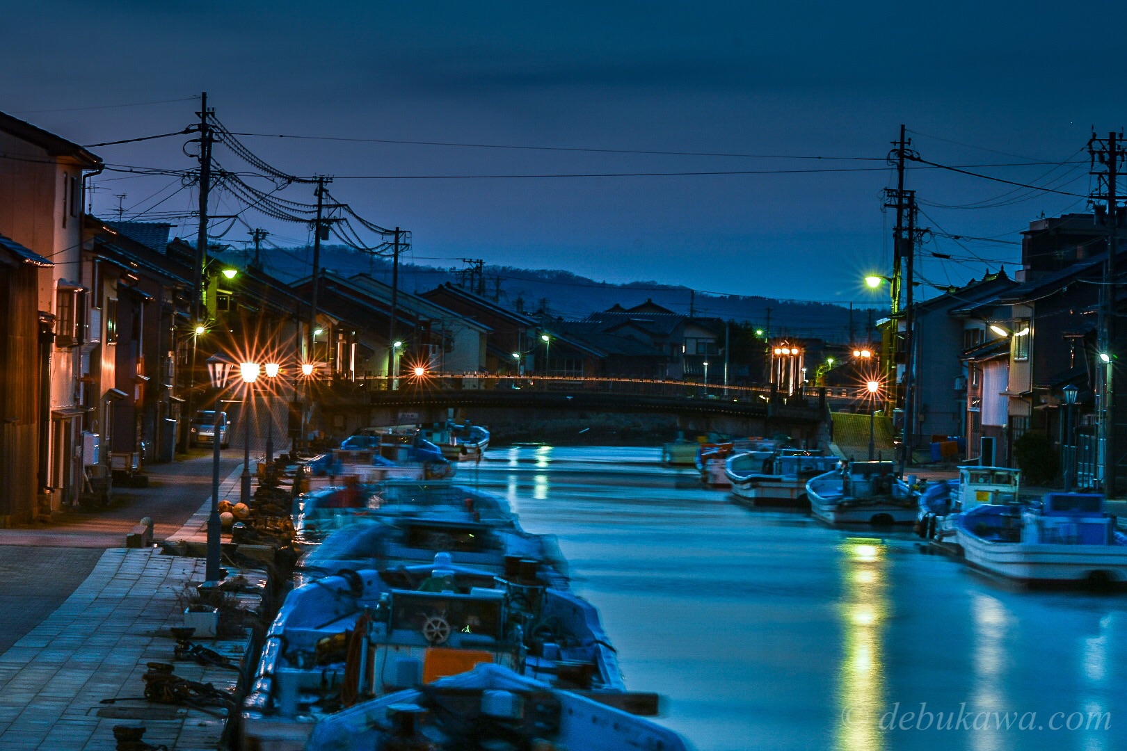 日本のベニス 射水市内川の夜景 デブかわ Com フォトブログ