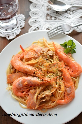 海老のトマトパスタ5