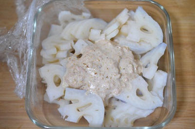蓮根マヨぽん工程4
