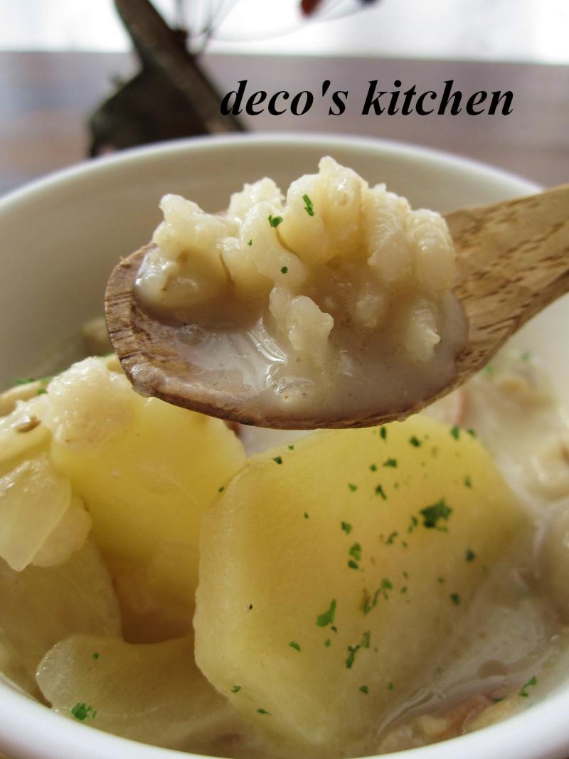 decoの小さな台所。-マッシュじゃがいものミルクスープ４