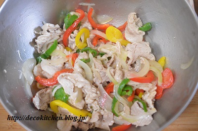 豚肉マリネ工程９