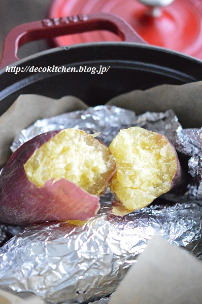 ある日のおやつ ストウブ任せの 焼き芋 と 子どもと作れる さつまいもの巾着絞り 芋ばっか Decoの小さな台所 体にやさしい妄想料理レシピ 薬膳メモ付き Powered By ライブドアブログ