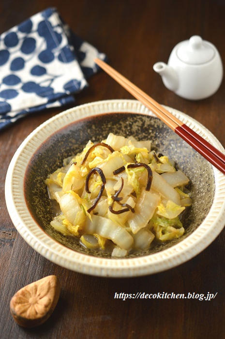 白菜バター炒め８