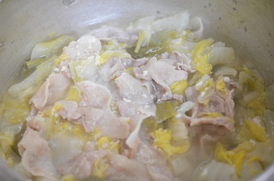 塩麹蒸し煮工程5