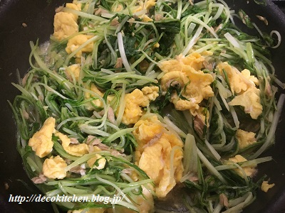 水菜炒め工程7