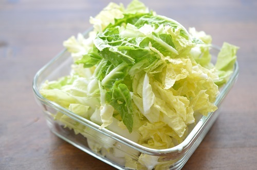 白菜ナムル工程1