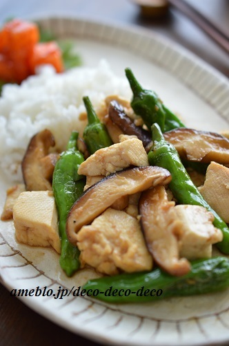 豆腐の甘辛炒め9