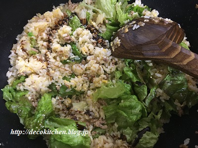 レタス炒飯工程８