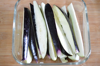 蒸し茄子工程3