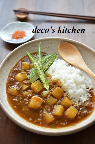オクラと長芋のカレー1