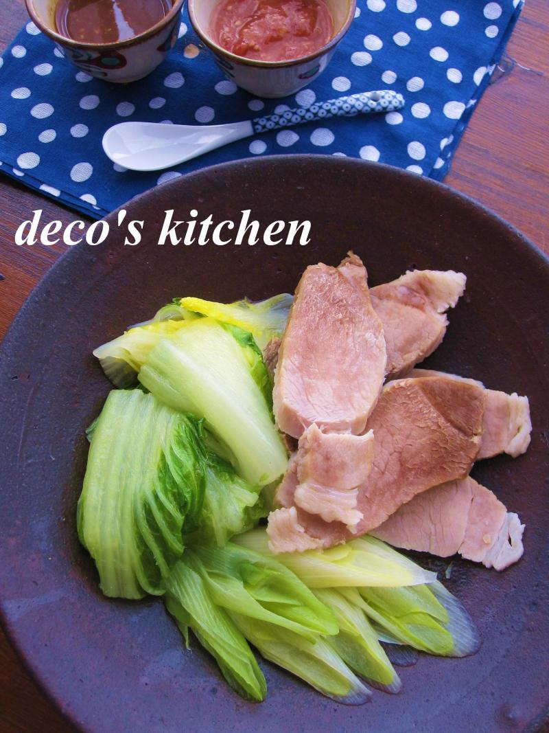 decoの小さな台所。-白菜と豚肉のさっと蒸し２