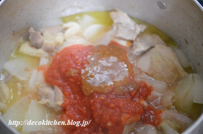 トマト煮工程６