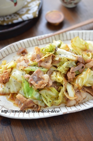 豚肉とキャベツのうま炒め5