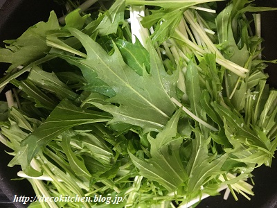 水菜炒め工程4