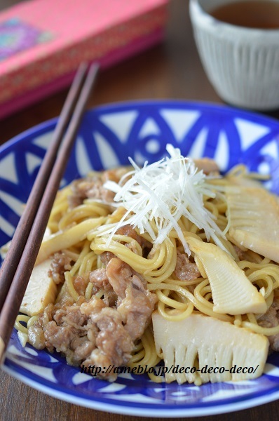 たけのこ焼きそば6