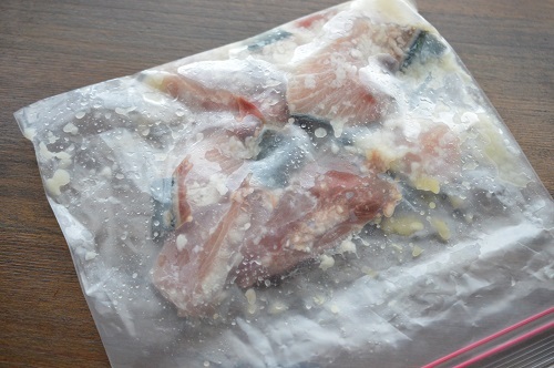 ぶりの塩炒め工程1
