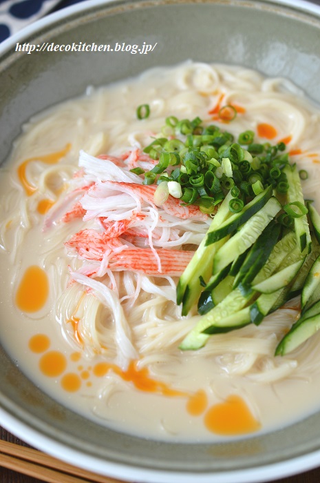 豆乳そうめん1