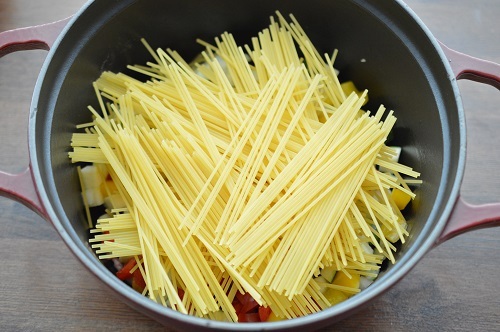 ミートパスタ工程4