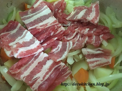 キムチ肉じゃが工程4