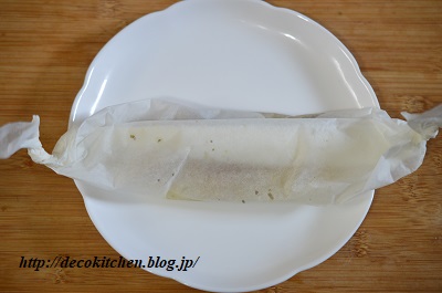 レンジ蒸し工程4
