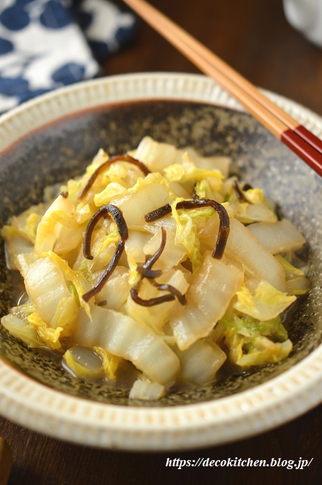 白菜バター炒め７