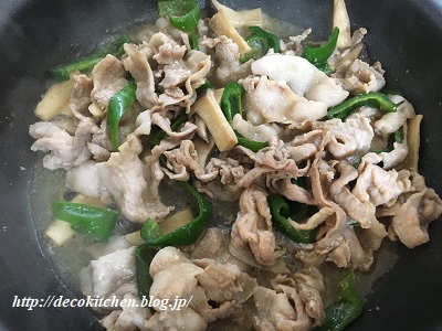 豚肉炒め工程3