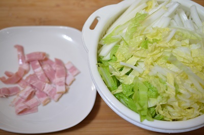 白菜コンソメ工程1