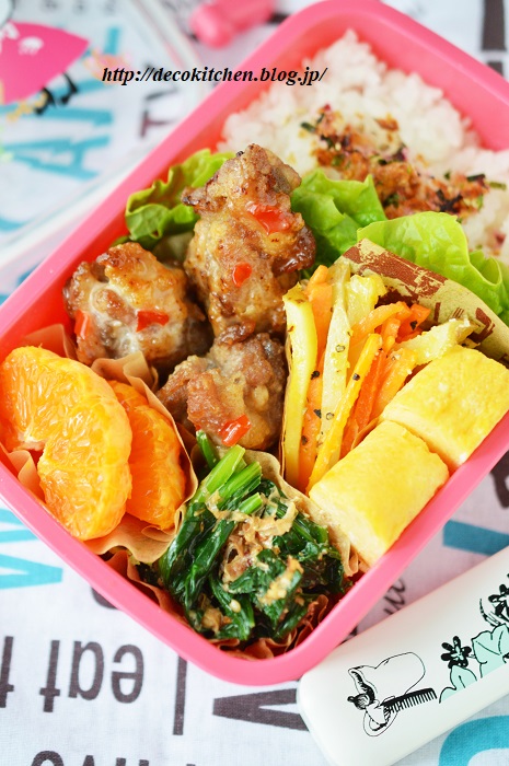 豚こま唐揚げ弁当6