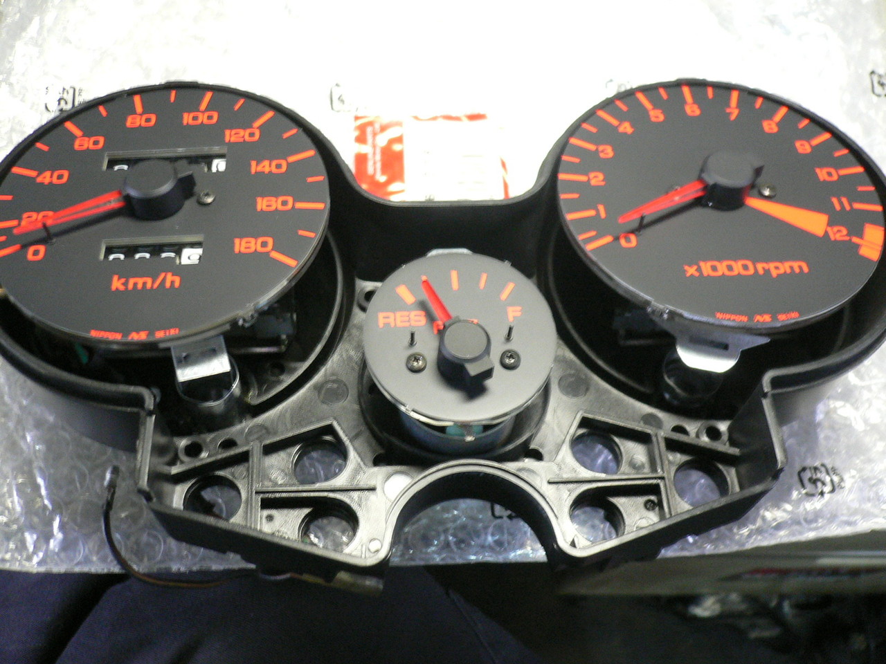 □ステー付 CBX400F デイトナ ハイグレード テンプ メーター 屈 □ステー付 CBX400F デイトナ ハイグレード テンプ メーター 屈