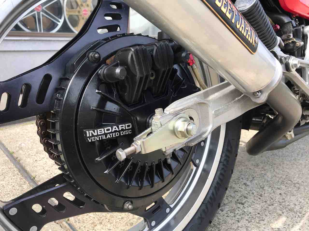 cbx400f リアブレーキ