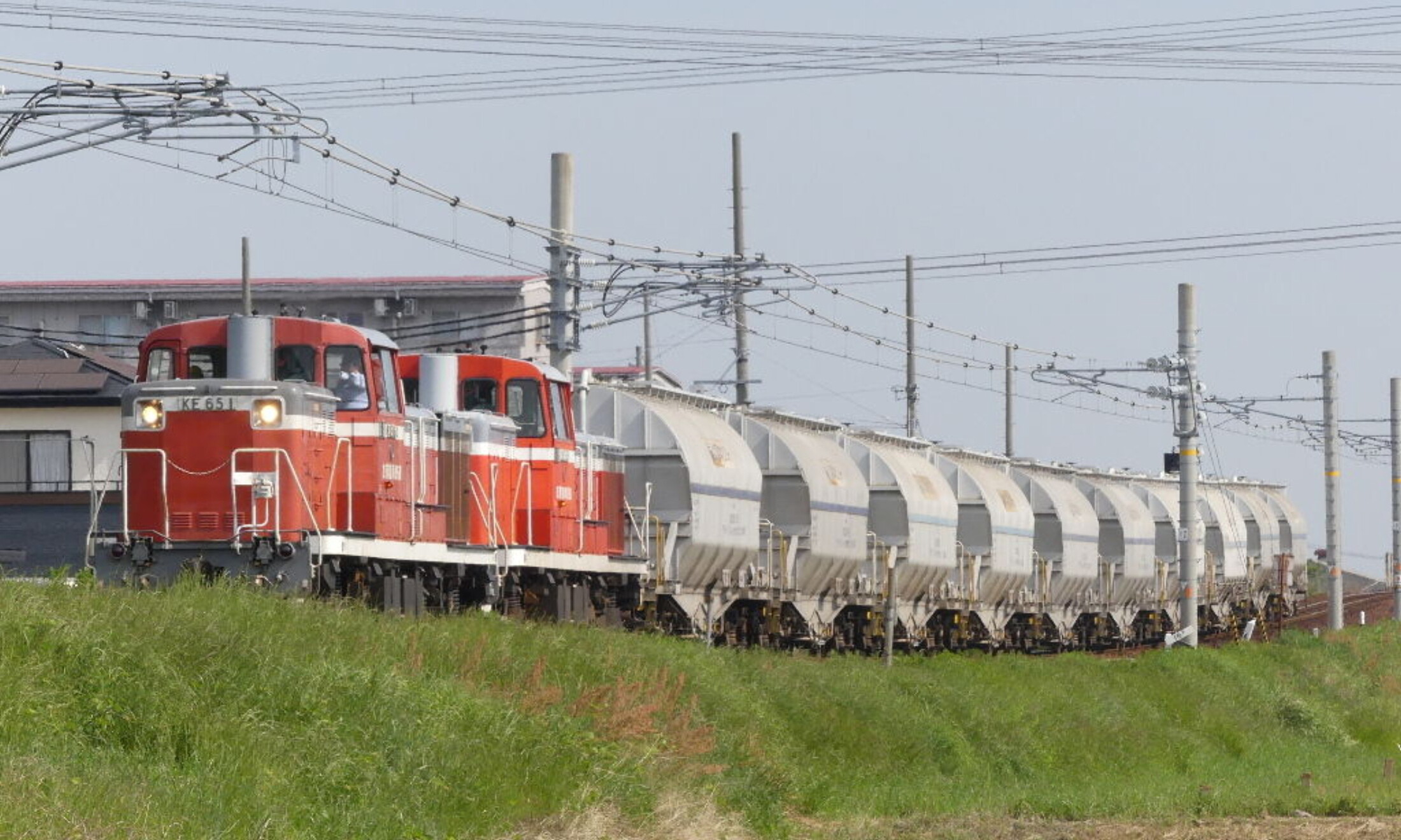 Taketoyo_Line_Freight_Train(Kinuura_Rinkai_Railway_KE65_DL)