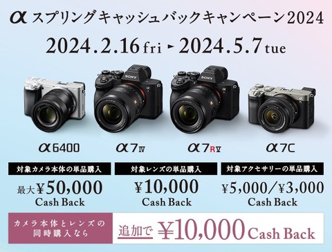αスプリングキャッシュバックキャンペーン2024