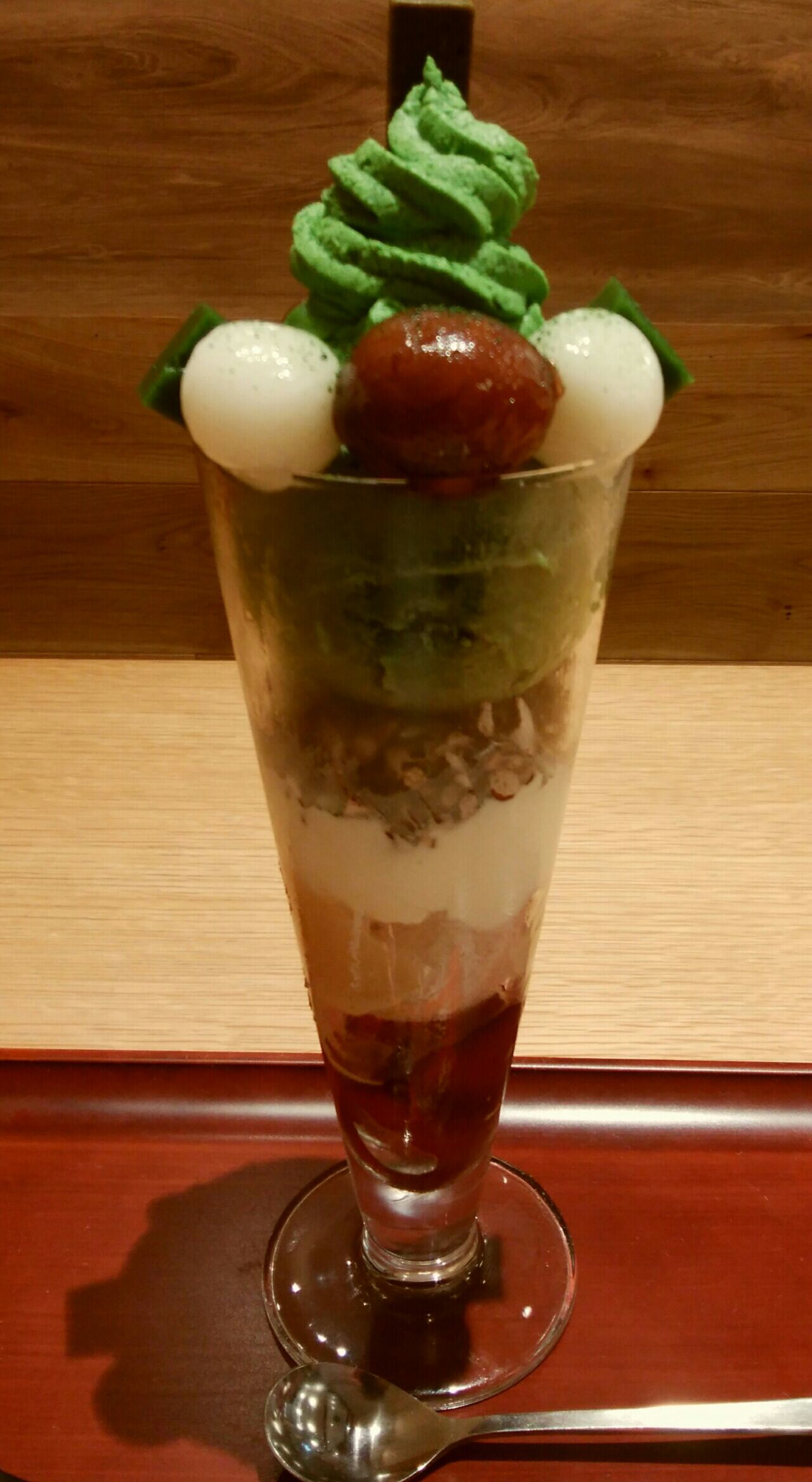 おなかいっぱい 抹茶パフェ ゆるーく更新 おでかけブログ
