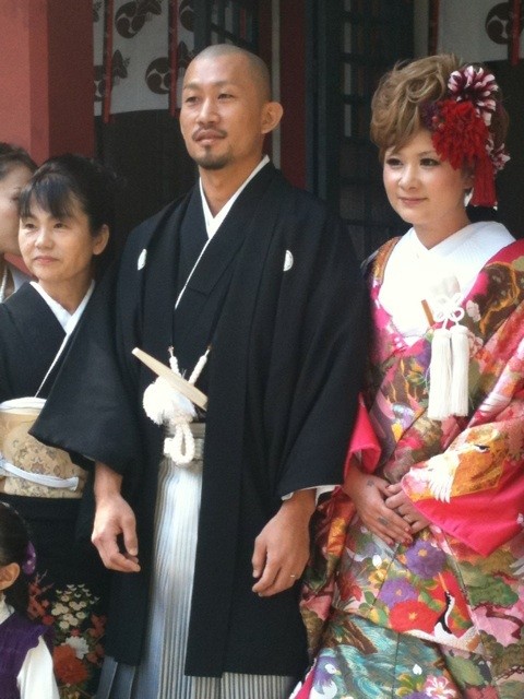 金髪ショートヘアの花嫁さん Kimono Kaguya