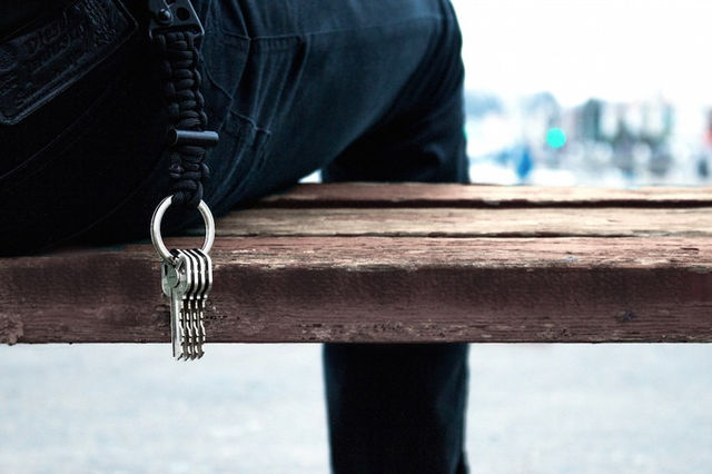 鍵のジャラジャラ音がしないキーホルダー Magkey No Fishing No Life