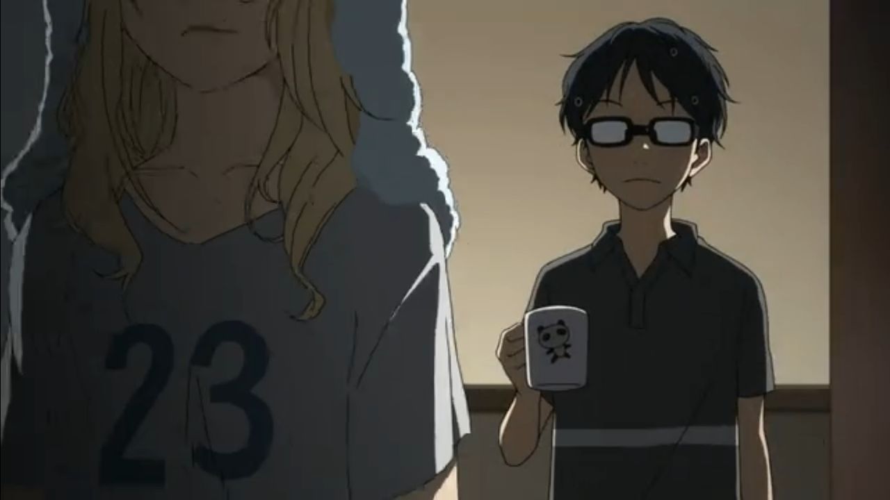 四月は君の嘘 第6話 帰り道 椿 デルフィニウムの園