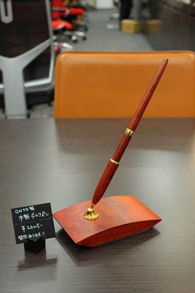 OHTO 木製デスクペン&スタンドセット ヅ]OHTO 木製デスクペン
