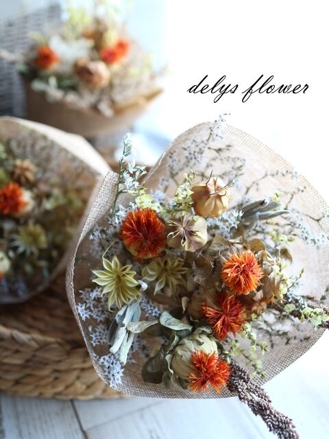 夏のドライスワッグ 静岡県裾野市 フラワーアレンジメント ティーコーディネートサロン Delys デリス ゆったり豊かな自分時間