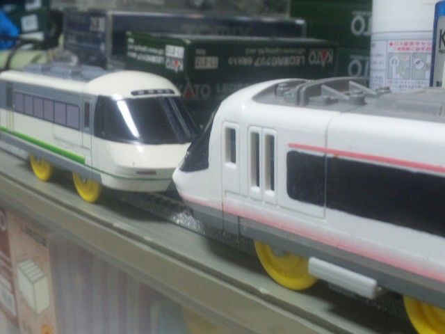 さくらライナーのプラレール 安全側線だいありー