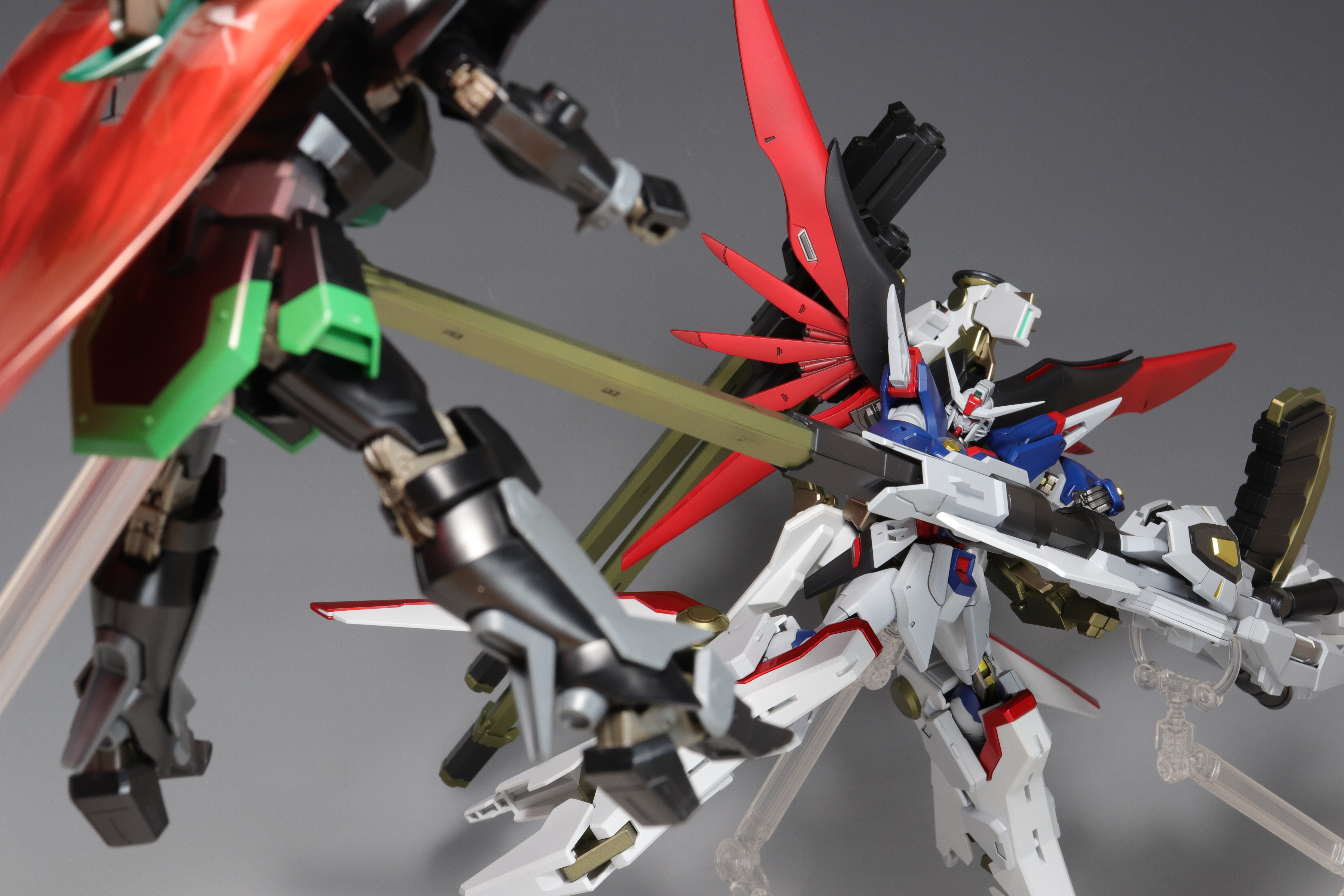HG デスティニーガンダム SpecII + ゼウスシルエット 塗装/完成 HG デスティニーガンダム SpecII + ゼウスシルエット 塗装/完成