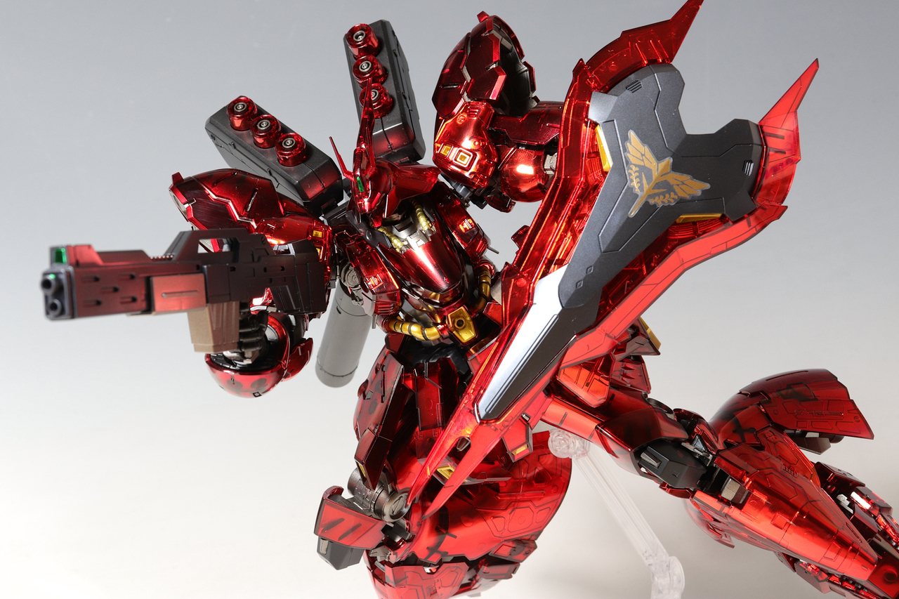 RG ガンダムベース限定 サザビー ［メカニカルコアメッキ］ 塗装