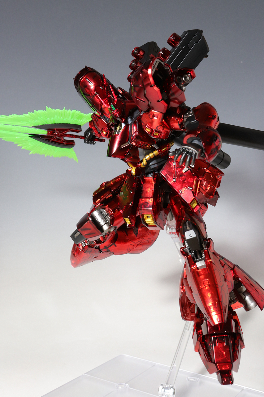 RG ガンダムベース限定 サザビー ［メカニカルコアメッキ］ 塗装