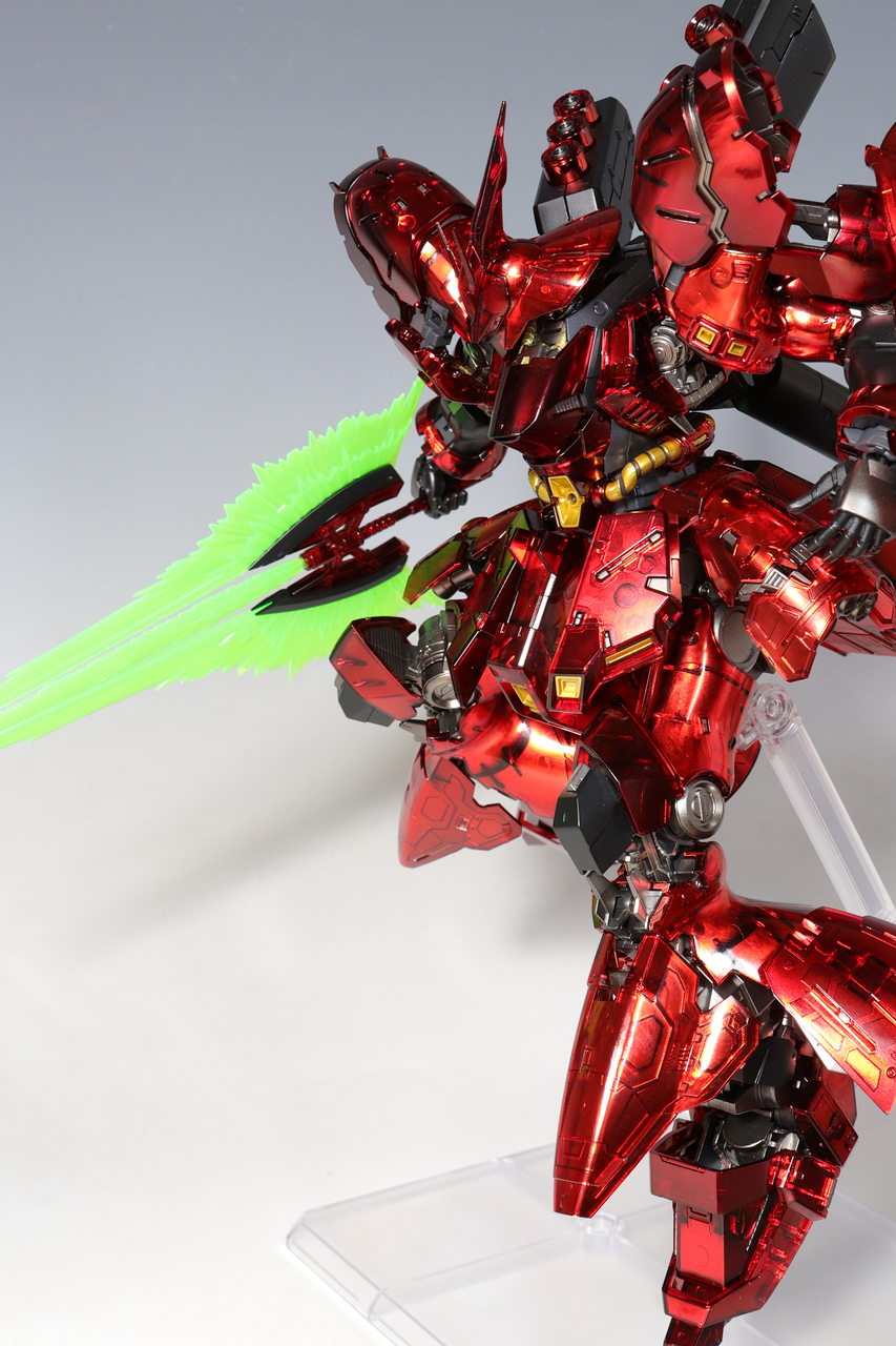 RG ガンダムベース限定 サザビー ［メカニカルコアメッキ］ 塗装