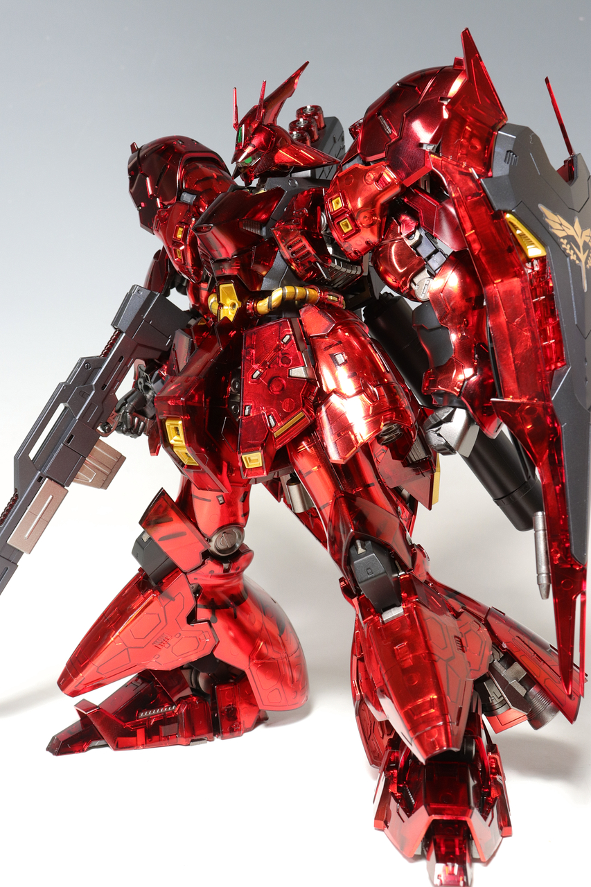RG ガンダムベース限定 サザビー ［メカニカルコアメッキ］ 塗装