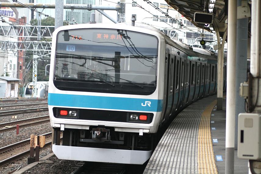 昨年冬撮影の京浜東北線209系500番台「80編成」東神奈川行き