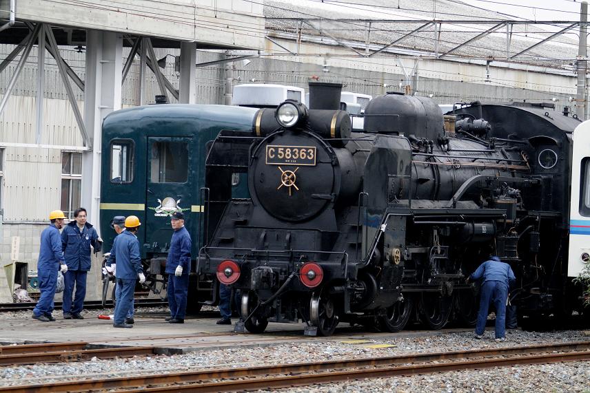 2010年3月15日 C58-363号機 秩父鉄道内回送 その2(終着の広瀬川原) : 電気屋の鉄道資料館