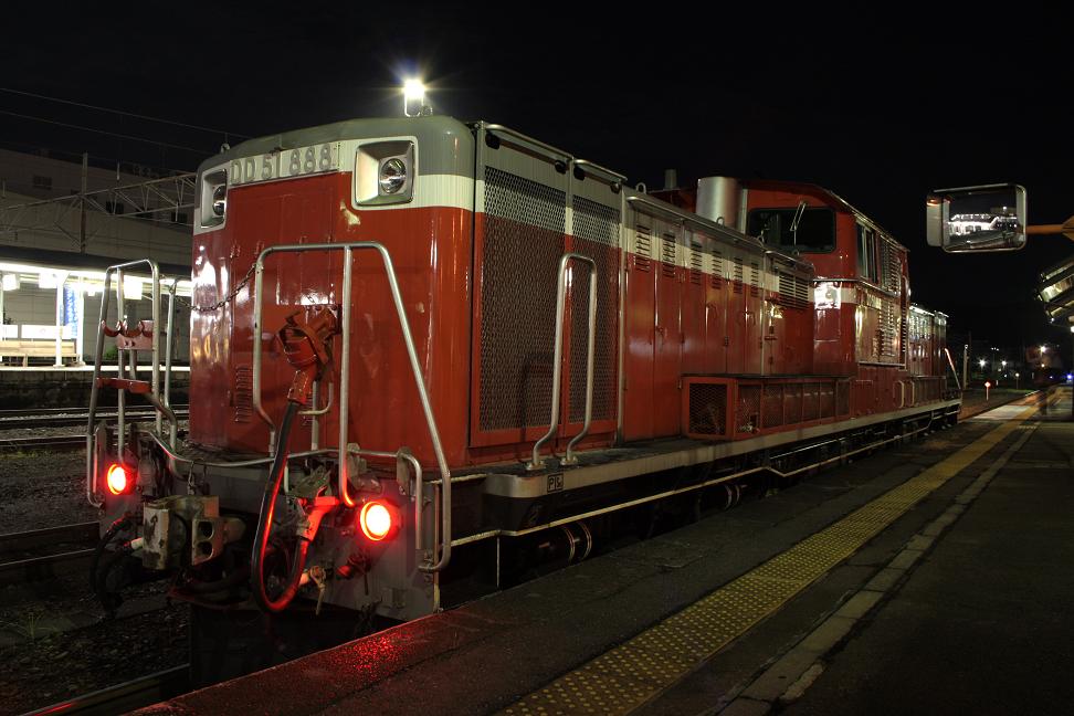 2010年7月25日夜 C58-363号機交番検査回送 寄居駅にて ① : 電気屋の鉄道資料館