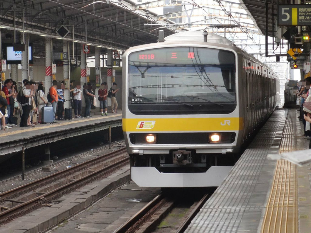 総武線秋葉原駅にて レール Kq倶楽部 総武線秋葉原駅にて レール Kq倶楽部