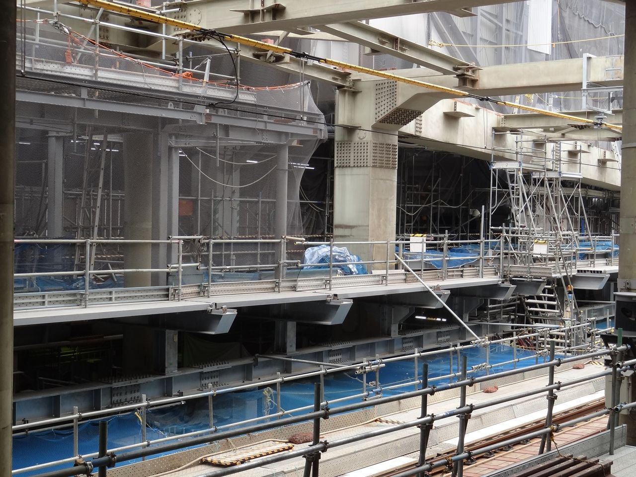 Jr渋谷駅埼京線ホーム移設工事の様子 レール Kq倶楽部