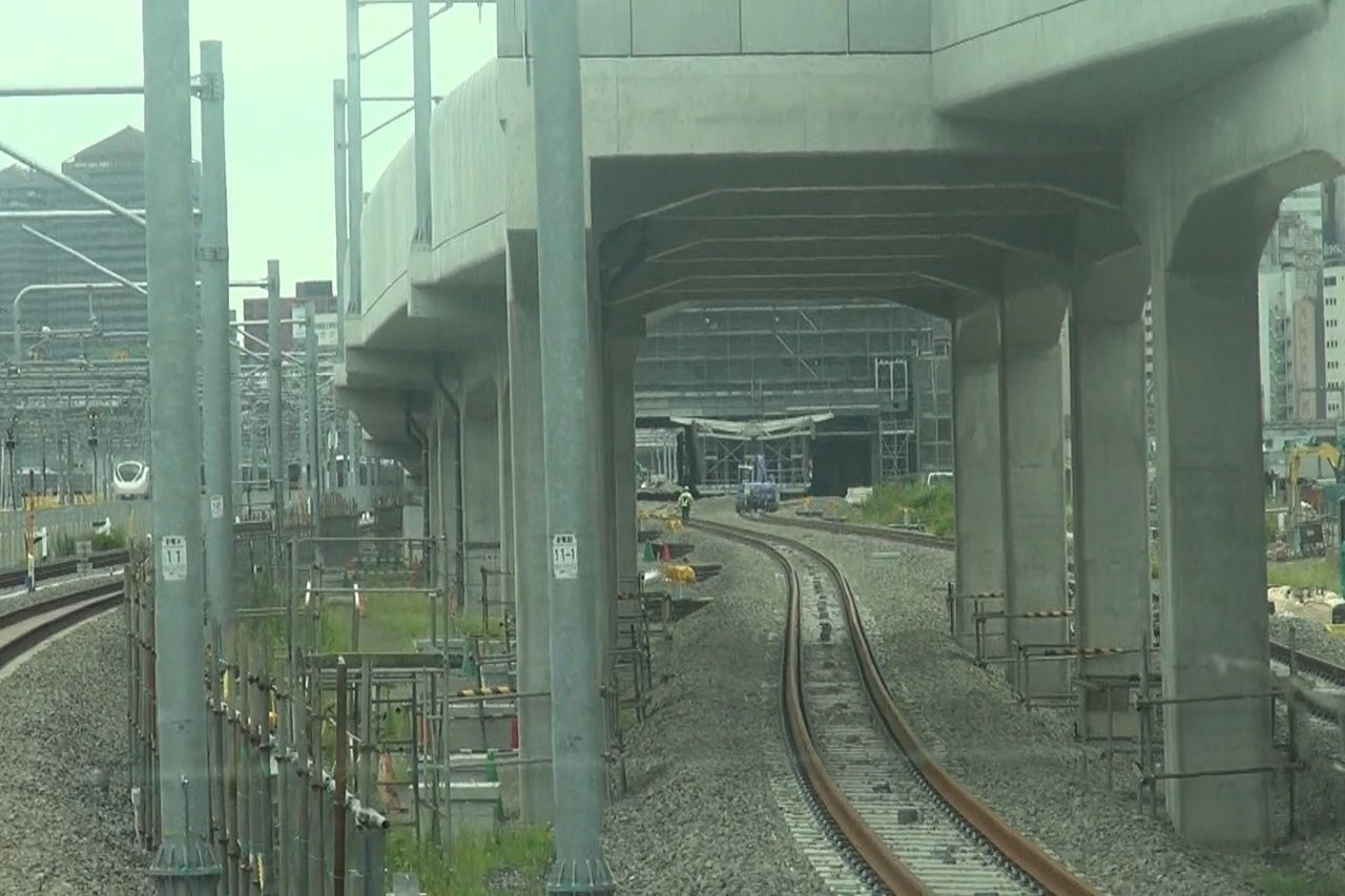 新品川駅 仮 工事区間の進捗2018 7 26 レール Kq倶楽部
